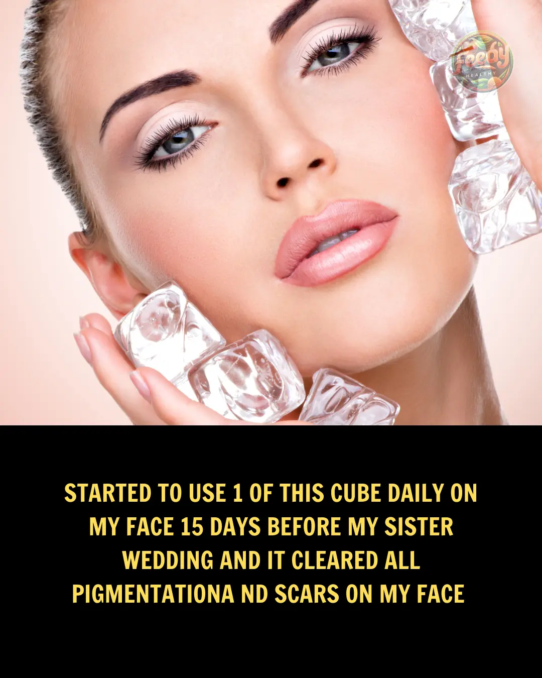 Rice water ice cubes for beautiful skin